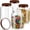66 FL OZ (1950ml), variant on 4 Pcs 40 FL OZ (1200ml) Plastic Storage Jars with Airtight Wooden Lid Large Clear Food Storage Container Canister for Sugar, Tea, Spices, Coffee, Bean, Candy, Cookies, Kitchen