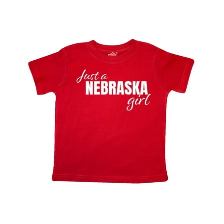 

Inktastic Just a Nebraska Girl Born and Raised Gift Toddler Toddler Girl T-Shirt