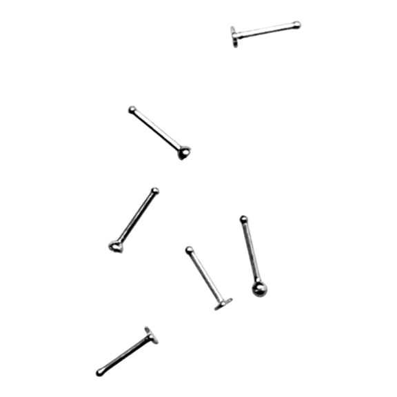 No Boundaries Women's Nose Stud, 20G, 6-Piece Set, Women's