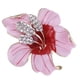 thumbnail image 5 of Broches de flores para damas de honor con cristales esmaltados y diamantes de imitación Rosado, 5 of 7
