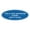 Blue, variant on Oval THIS IS YOUR WASHROOM PLEASE KEEP IT CLEAN Sign (Brushed Silver) - Small 2x5"