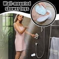 thumbnail image 2 of Wall Mounted Shower Footstool – Suction Cup Leg Rest Stand, Compact Bathroom Shaving Stool, Space Saving Design Strong Grip Support for Small Shower Area Daily Use(Q), 2 of 6