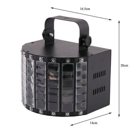 Black Wireless 6 Ch Sound Multicolor Led Dj Disco Dance Stage Effect Light