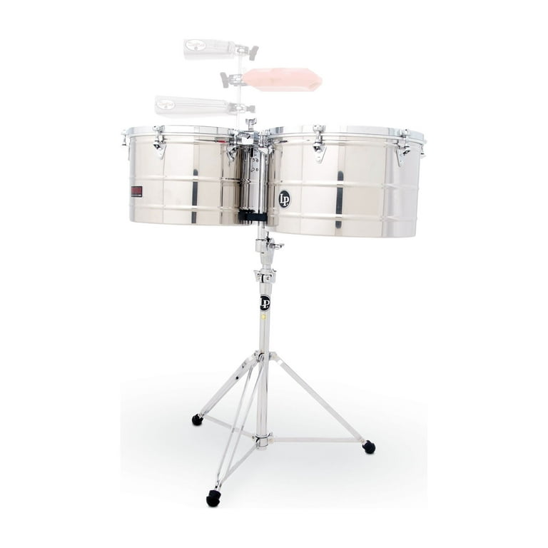 LP Prestige Thunder Timbales in Stainless-Steel, 15 and 16 inches