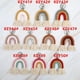 thumbnail image 3 of KEY36 Llavero tejido hecho a mano con forma de arcoíris, borla, llaveros de macramé, llavero, joyería, 3 of 4