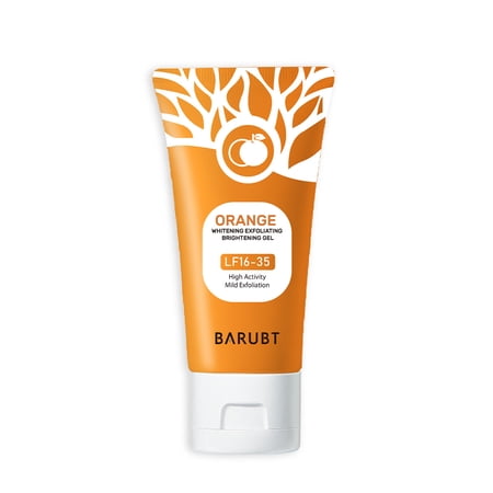 BARUBT Gentle Exfoliating Gel with Orange Enzyme for Dead Skin Removal Deep Cleansing and Moisturizing to Renewal Radiant your Skin