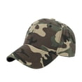 thumbnail image 2 of Camo Low Profile Cap – Adjustable Rugged Outdoor Baseball Hat Green, 2 of 3