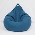 thumbnail image 1 of Linen Cloth Lounger Seat Cover for Sofas and Chairs, Bean Bag Style for Living Room Comfort Comfort 100*120cm, 1 of 5