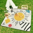 thumbnail image 6 of Color Wave Point Geometry Waterproof Picnic Blanket with Foldable Zipper, Suitable for Outdoor Use, Suitable for Travel, Camping, Beaches, Parks, Grasslands, Picnic Blanket Accessories, 6 of 7