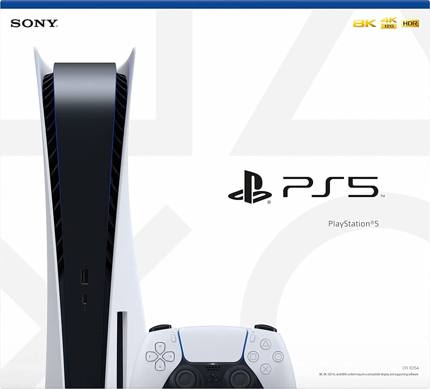 Newest Playstation 5 Disc Version PS5 Console, 4K-TV Gaming, 16GB GDDR6 RAM, 8K Output, WiFi 6, 825GB SSD with LPT Ultra-High Speed HDMI
