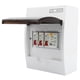 thumbnail image 1 of BuyWeek Disyuntor de la unidad de consumo, 2 vías 40A 30mA Tablero de fusibles de la unidad de consumo RCD + 2 MCB Fuente de alimentación Garaje Edificio residencial Caja de electricidad, 1 of 14