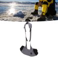 thumbnail image 4 of Hand Warmer Muff, Double Side Fast Heating Waterproof Quilted Cotton 3 Gears Heated Hand Muff USB Interface  For Mountaineering Grey, 4 of 8