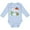 AE-Light Blue, variant on Happy Cinco de Mayo- Sombrero, Cactus, Flowers Boys or Girls Long Sleeve Baby Bodysuit