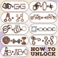 thumbnail image 4 of Juego de rompecabezas 3D Metal Puzzles Yilloog, juegos mentales para adultos, 4 of 7