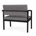 thumbnail image 5 of Lesro Lenox Steel Polyurethane Bariatric Waiting Room Guest Chair in Black/Castillo Metal Gray, 5 of 5