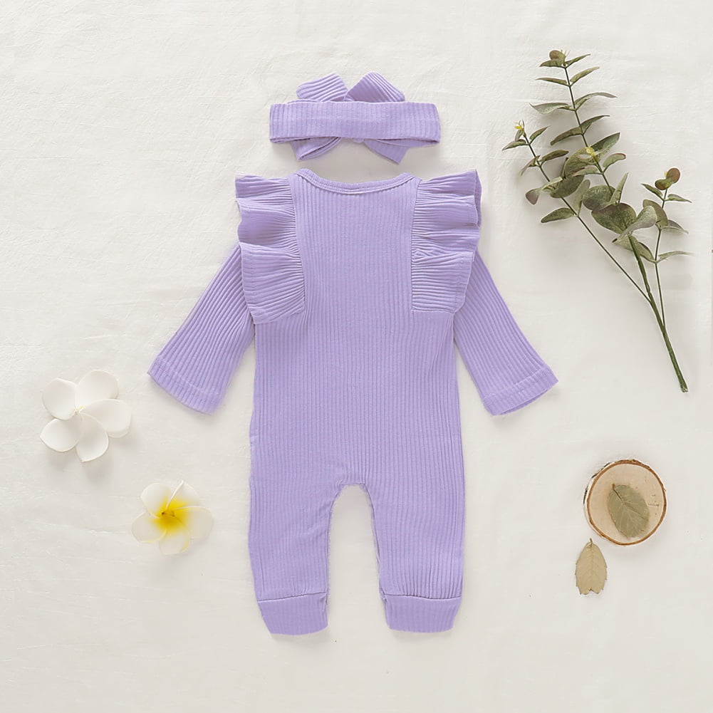 Actoyo Newborn Infant Baby Girl Romper Bodysuit One-pieces Outfits Clothes 0-18M