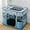 Blue, variant on Dog Crate, Mesh Portable Animal Crate ​Collapsible Dog Crate, Small Dog Crate