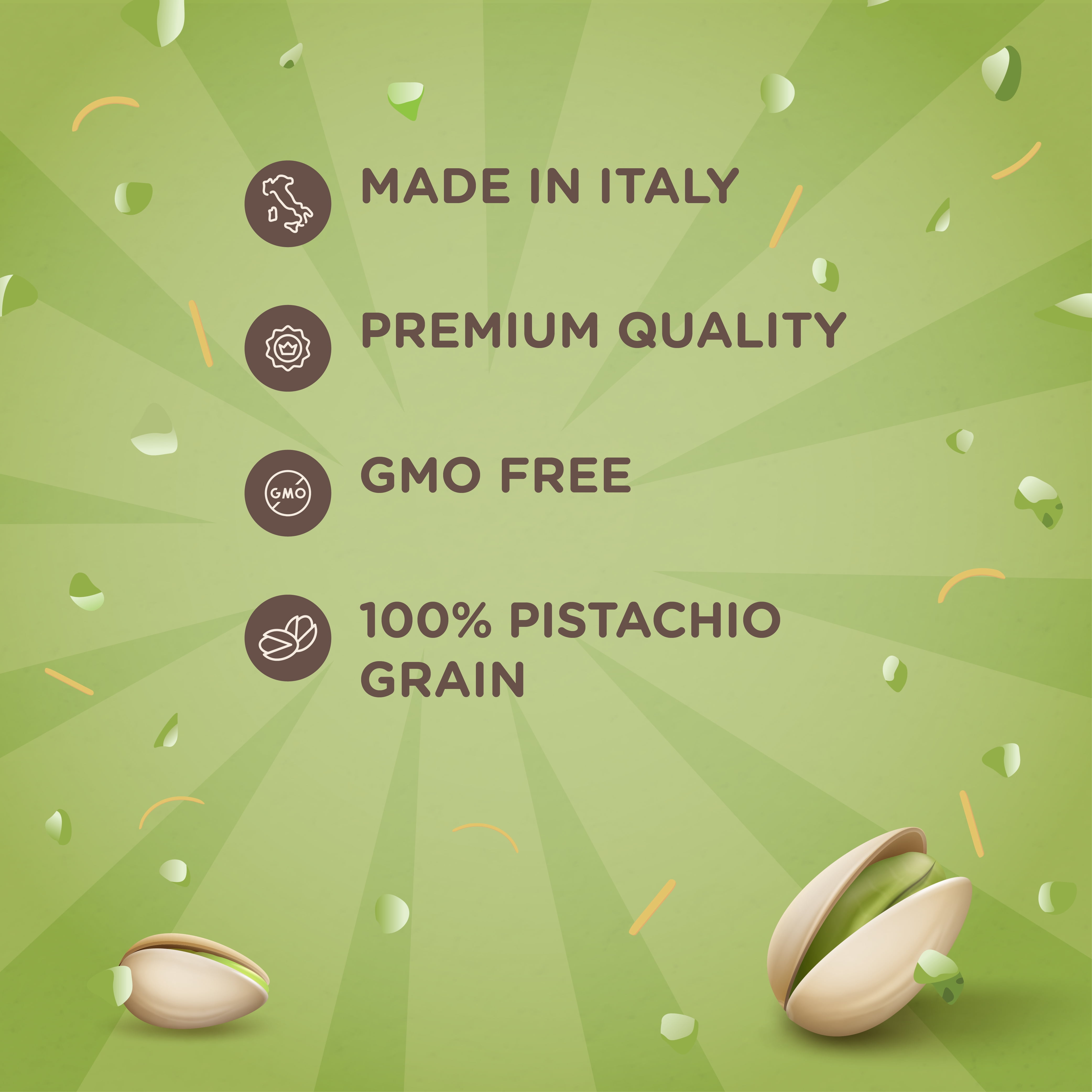 EATALIAN by AMZ BETTER Pistachio Cream with Kataifi, 17.63 oz/500 gr, Spreadable Paste, Sweet and Unique Taste, Ideal on Bread, for Cakes, Dessert, Excellent for Dubai Chocolate, Made in Italy