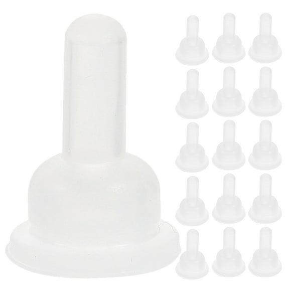 PBPBOX 50pcs Calf Milk Pacifier Nipple for Pet Feeding Silicone for Small Pets