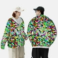 thumbnail image 5 of Picia Colorful Tie Dye Stained Glass Women's Men's UPF 50+ Sun Protection Hoodie Shirt Long Sleeve SPF Fishing Outdoor UV Hiking Lightweight Shirts-Large, 5 of 9