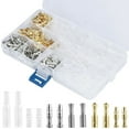 thumbnail image 1 of CNKOO 400Pcs Male Female Connector Terminals 3.9mm Safe Electrical Wire Connector Terminal with Insulating Sleeves Brass Wire Connector Set for Motorcycles Cars RVs Marine, 1 of 11