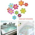 10 Pcs NonSlip Applique Stickers,Bathtub Decals Flower Safety Treads