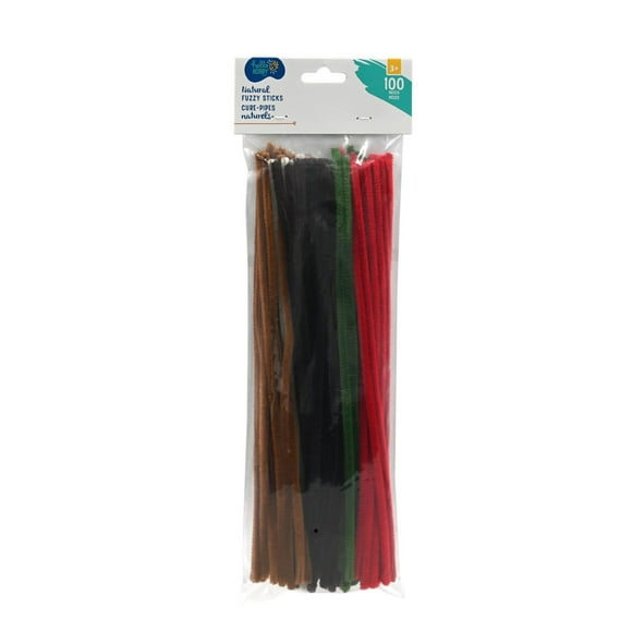 Hello Hobby Natural Fuzzy Sticks, Bendable, flexible & fuzzy