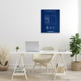 thumbnail image 3 of Stupell Industries Cell Phone Blueprint Typography Painting Gallery Wrapped Canvas Art Print Wall Art, 24 x 30, 3 of 8