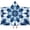 Blue White Tie, variant on Colorful Tropical Leaf Pattern Hooded Bath Towel,50"x30" for Ages 3 To 12 Kids, Quick Dry Lightweight Soft Microfiber Hood Beach Towel Cover Up for Kids