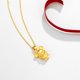 thumbnail image 4 of Collar de ratón chapado en oro, aleación simple, colgante decorativo de ratón macizo para mujer (dorado sin cadena), 4 of 7