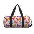 thumbnail image 2 of XMXT Unisex Large Sports Tote Gym Bag for Women, Vintage Pink Colorful Butterfly Weekenders Bags Travel Bag, 2 of 8