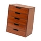 thumbnail image 4 of Organizador de escritorio de madera con cajón para guardar manualidades, contenedor de 5 cajones, organizador de escritorio, caja de almacenamiento, 4 of 9