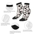 thumbnail image 3 of Goofa Cute Baseball Pattern Non Slip Socks with Grips for Elderly, Crew Socks Yoga Hospital Socks Cushioned Sole Gripper Socks for Men Women, 3 of 5