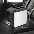 thumbnail image 3 of Tebru 6L Portable Car Refrigerator, Black and White, 12.01" x 9.84" x 6.30", 3 of 7
