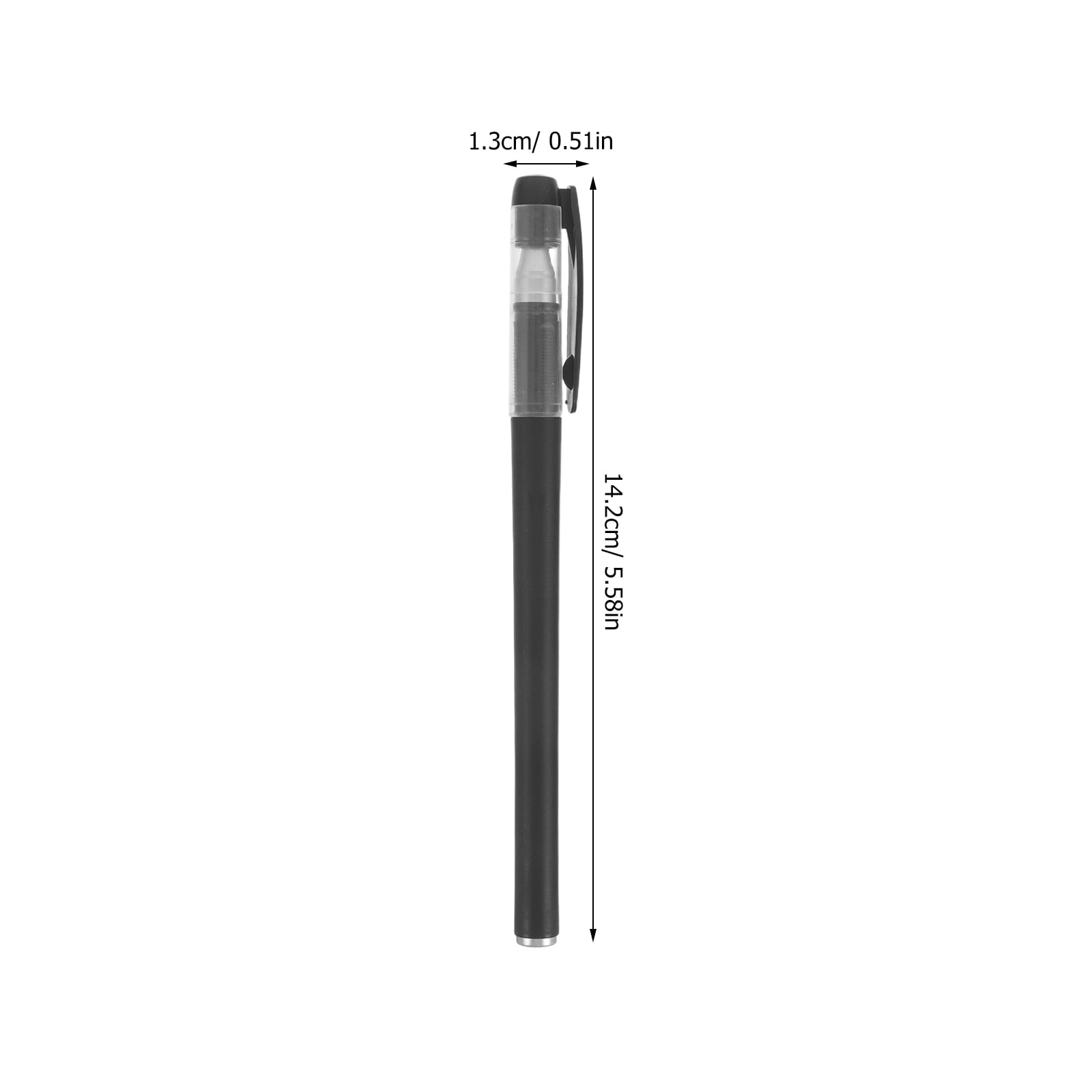 Luxshiny 100Pcs Refillable Empty Gel Pen Cases Black Plastic Pen Shells for Student Supplies