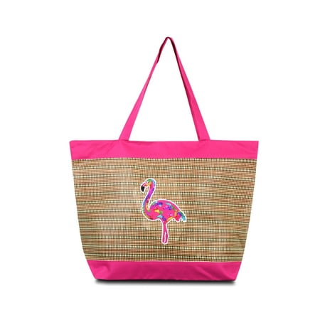 Travel Handbag Bag - Zodaca lightweight Large Beach Handbag Zip Top Closure Carry Tote Shoulder Bag for Travel Outgoing