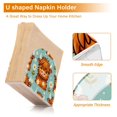 thumbnail image 4 of Daisy Cows Flowers Napkin Holder for Table Clear Napkin Stand Paper Holder Acrylic Organizer Dispenser Napkins for Dinner Kitchen Restaurant Room, 4 of 8