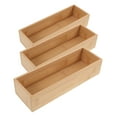 thumbnail image 6 of SOPOTUTU 3pcs Silverware Organizer Wooden Bamboo Drawer Organizer Organization for Homeowners Bedroom, 6 of 8