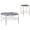 Smoke/White - 2-Piece, variant on Jonelle 2-piece Round Coffee and End Table Set Smoke and Gold