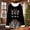 Black#2, variant on GaThRRgYP Plus Size Tops,Ladies' Winter Non Positioning Christmas Printed Long Sleeved Coarse Woven Stripe Round Neck Pullover Top Black S