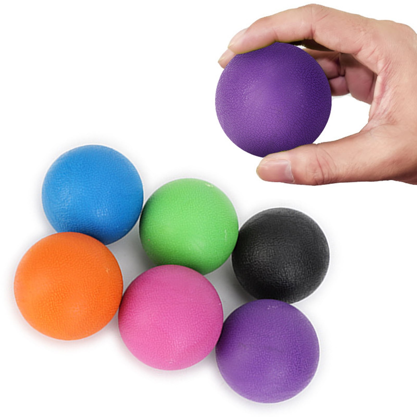 Exercise Balls Set-Lacrosse Massage Ball and Spiky Ball Perfect for Trigger 