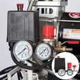 thumbnail image 2 of Air Compressor, Pressure Switch, Valve Pressure Switch, Air Compressor with Yellow Regulators (Wrought Iron Pressure Gauge), 2 of 5