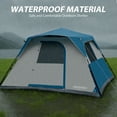 thumbnail image 2 of EVER ADVANCED 6 Person Camping Tent, Instant Pop up Tent with Rainfly & Windproof, Water-Resistant tent for Camping, Travel, Hiking, Blue, 2 of 9