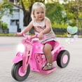 thumbnail image 2 of Gymax 6V Kids Bubble Car Electric Ride on Motorcycle w/ Music Button & LED Headlight Pink, 2 of 10