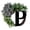#P, variant on Personalized Grapevine Letter Wreath (Custom Initial Decor, Welcome Sign), Pre-Formed Letters Maintain Perfect Shape, Reinforced Connectors(#V), By Kingtowag