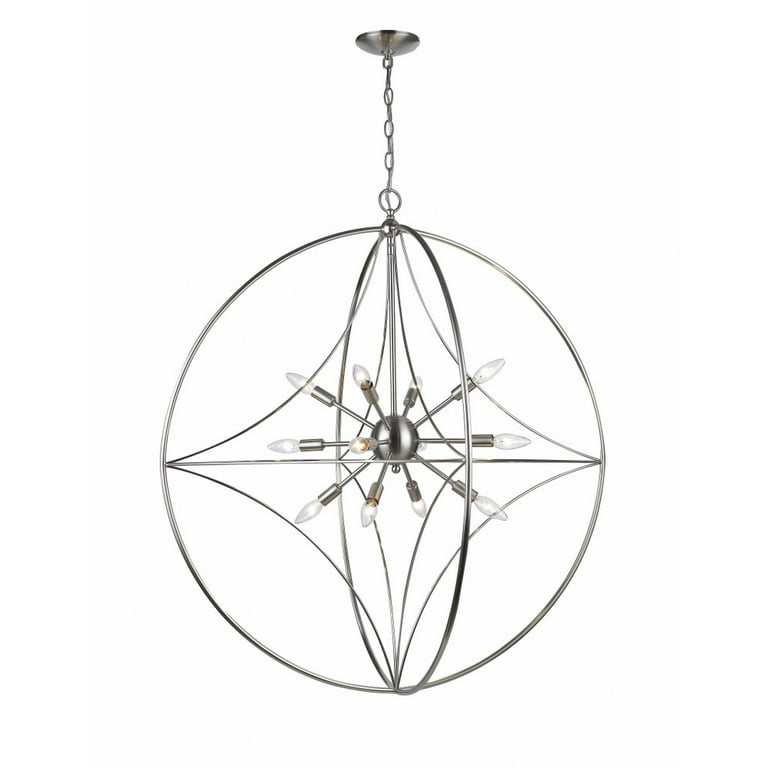 Z-Lite Cortez 12 Light Pendant in Brushed Nickel - 452-36BN