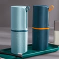 thumbnail image 3 of Neinkie 650ML Travel Toothbrush Cup Case,Toothbrush Holder with Cover Travel Toothbrush Containers Portable Toothpaste Storage Toothbrush Case and Carrier for Camping School Business Trip, 3 of 7