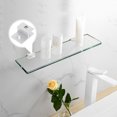 thumbnail image 2 of 5pcs Glass Shelf Bracket Rectangular Glass Shelf Bracket 1-hole Tile Shelf Clip, 2 of 9