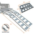 Rockland Arched Aluminum 2-Loading Ramp, 90'' x 11'', 1500 LBS Capacity ...