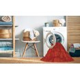 thumbnail image 2 of Ahgly Company Machine Washable Indoor Round Transitional Scarlet Red Area Rugs, 6' Round, 2 of 7